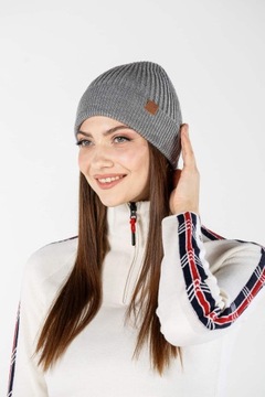 CZAPKA UNISEX Z 100% WEŁNY MERINO 210 g/m² FISHERMAN Damson