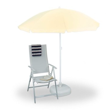 Okrągły Parasol Plażowy Ogrodowy Balkonowy Ø 180cm
