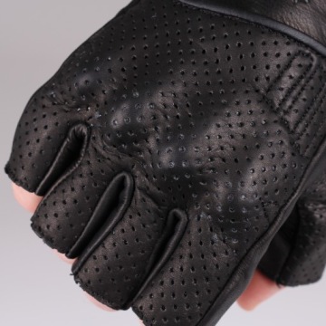 HUSAR BREEZE SHORT Воздушные кожаные мотоциклетные перчатки без пальцев