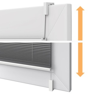 Термоплиссированные затемняющие шторы - на крючках PLEAT 60 x 130 см