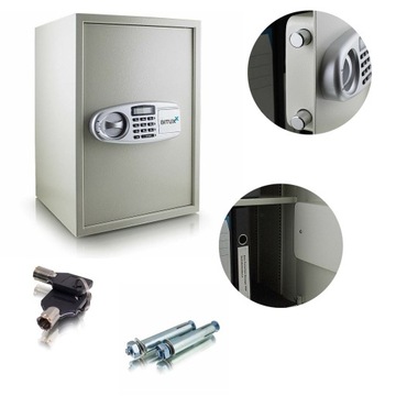 Sejf Elektroniczny Szafa Pancerna Duża 52x35cm 53L