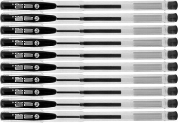 Pióro żelowe MemoBe 0.7mm czarny x10