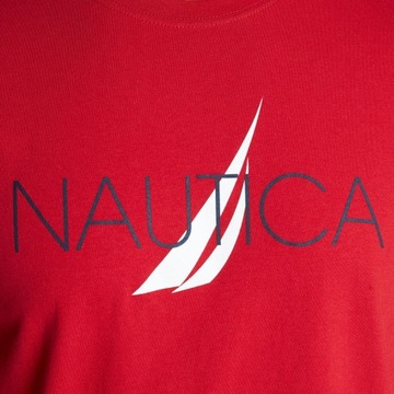 NAUTICA koszulka męska NAUTICA LOGO czerwona XXL