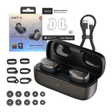 BEZPRZEWODOWE SŁUCHAWKI TWS EARFUN FREE PRO 3 ANC BLUETOOTH 5.3 USB-C