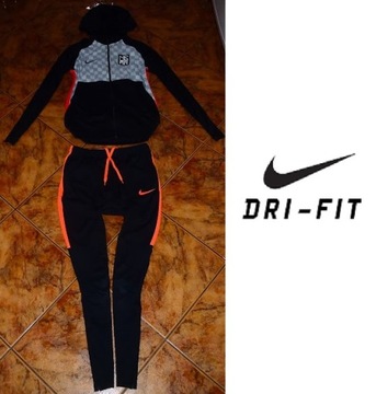 NIKE DRI FIT komplet dres ORYGINAŁ spodnie i bluza r S 36 NOWOŚĆ