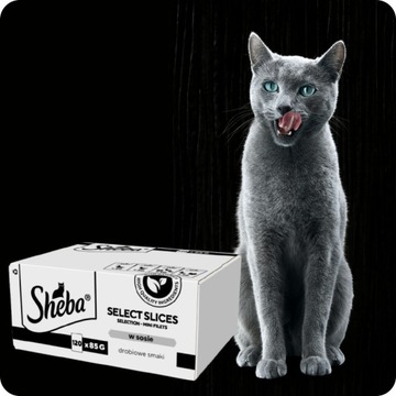 SHEBA SELECTION ПАКЕТЫ SELECT SLICES ВКУСЫ ПТИЦЫ В СОУСЕ 120X85G