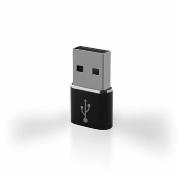 Переходник-переходник с USB Type C на разъем USB REVERSE Type C/USB Черный