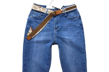 M.SARA МОДНЫЕ ДЖИНСЫ MOM FIT БРЮКИ СВОБОДНЫЕ, ЗАКРУЧИВАЮЩИЕ НОГИ 46 3XL