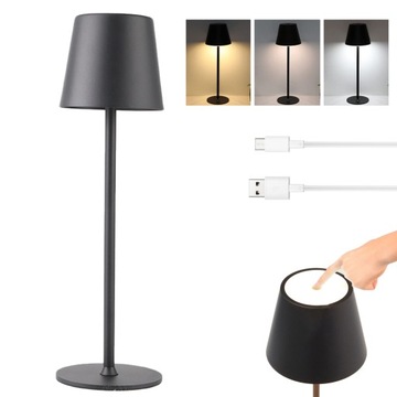 LAMPKA NOCNA BIURKOWA STOŁOWA DO BARÓW,CZARNY