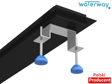 Слив Waterway ЧЕРНЫЙ, полный, 70см, НИЗКИЙ СИФОН