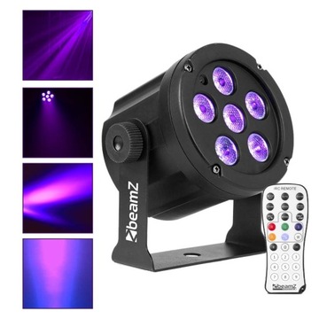 SLIMPAR30 6X 3W CW/ WW/ УФ-ОТРАЖАТЕЛЬ МОБИЛЬНЫЙ БЕСШУМНЫЙ