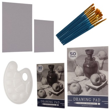 Набор художественной живописи для детей, пластиковые мелки, краски, чемодан