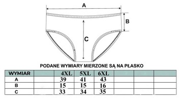 MORAJ majtki damskie 100% Bawełna Maxi Pełne 4 szt. rozmiar 4XL