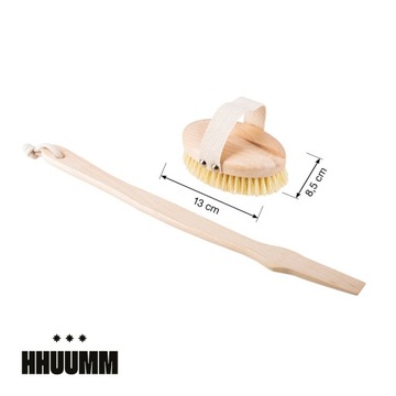 Мягкая массажная щетка для сухого тела HHUUMM
