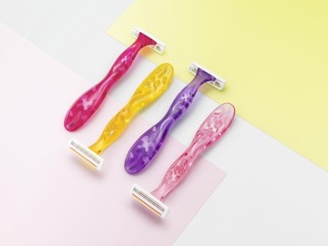 BIC MISS SOLEIL COLOR SHAVING RAZER SET ДЛЯ ЖЕНСКОЙ БРИТЬВЫ x8