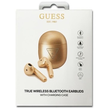 Guess GUTWST82TRD TWS Bluetooth-наушники + док-станция Tria золотого/золотого цвета