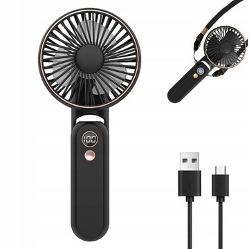 Мини-вентилятор Bedee MINI HAND FAN черный