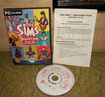 THE SIMS 1 ŚWIATOWE ŻYCIE PL / BDB- /