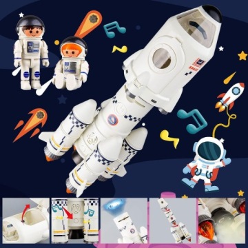 ИГРУШКА КОСМИЧЕСКАЯ РАКЕТА ДЛЯ ДЕТЕЙ ИГРУШКА КОСМОНАВТ 2 КОСМОНАВТА