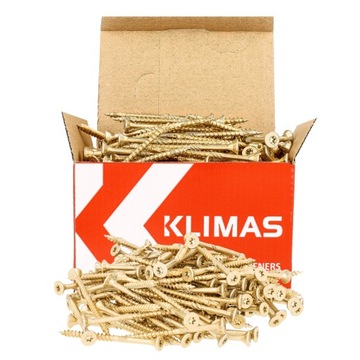 Столярные конические шурупы по дереву 6x80 Шурупы для досок Torx KLIMAS