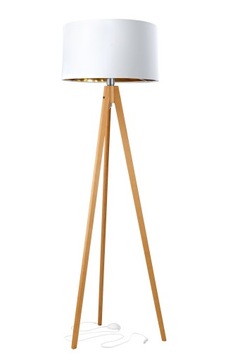 Lampa Drewniana Trójnóg-Ajda L Elite kabel ukryty