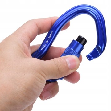 KARABINEK WSPINACZKOWY HMS - NIEBIESKI