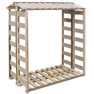 Wiata na drewno opałowe 150x90x176 cm, zielona