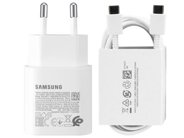 ORYGINALNA SZYBKA ŁADOWARKA SAMSUNG GALAXY 25W PD + KABEL USB TYP C 1,8M