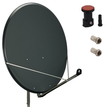Antena satelitarna 100cm FAMAVAL + Konwerter + ZŁ