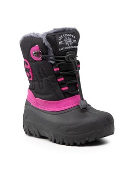 Lee Cooper Śniegowce LCJ-21-44-0523K Black/Fuchsia
