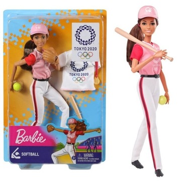 Mattel Lalka Barbie Olimpijka Softball