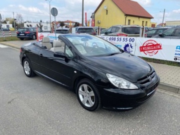 Peugeot 307 I Cabrio 2.0 16V 136KM 2004 Peugeot 307 CC CABRIOLET HARDTOP JASNE SKORY GRZANE FOTELE KLIMATYZACJA CZ, zdjęcie 12