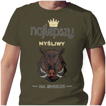 KOSZULKA T-SHIRT NAJLEPSZY MYŚLIWY NA ŚWIECIE XL