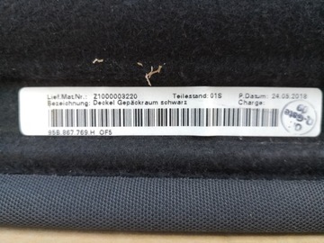 PORSCHE MACAN 95B POLIČKA KUFRU 95B867769H