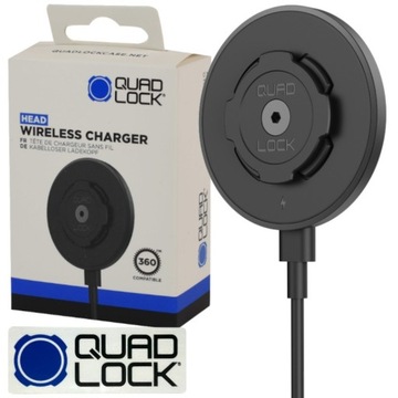 Quad Lock Głowica z ładowarką indukcyjną do auta/na biurko