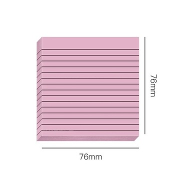 30/50 Sheets Gradient Transparent Sticky Notes Waterproof Horizontal Line I