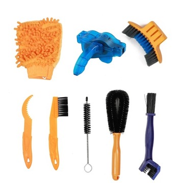 Bicycle Chain Cleaner Mountain Road Bike Wash Tool Set Scrubber Brushes