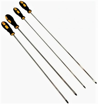 ZESTAW ŚRUBOKRĘTÓW PRZEDŁUŻANYCH DŁUGIE L 450 mm