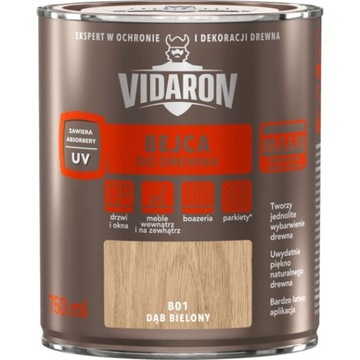 BEJCA DO DREWNA DĄB BIELONY 0,75L VIDARON