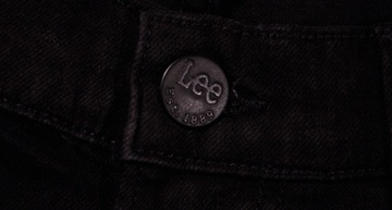 LEE spodnie SKINNY regular BLACK jeans LUKE CROPPED _ W31 L32