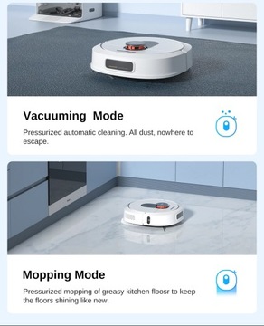 Робот-пылесос ROIDMI EVA 850 Вт, 5200 мАч, аккумулятор 3 в 1, 3200 Па