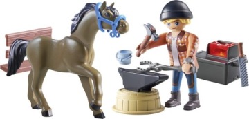 PLAYMOBIL WATERFALL RANCH SMITH ЛОШАДЬ БЕН И АХИЛЛЕС 71357