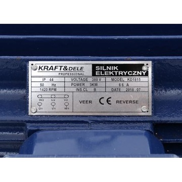 ЭЛЕКТРОДВИГАТЕЛЬ 3 кВт 2840 об/мин 380 В 400 В ТРЕХФАЗНЫЙ 3000 Вт 3-фазный