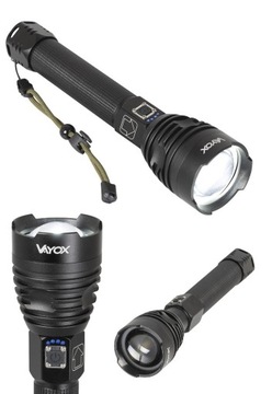 LATARKA TAKTYCZNA LED USB ZOOM AKUMULATOR