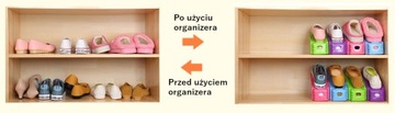 ORGANIZER UCHWYT STOJAK NA BUTY OBUWIE RÓŻOWY