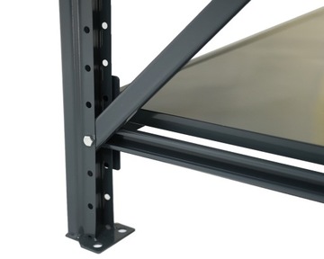 REGAŁ PÓŁKOWY METALOWY MAGAZYNOWY 200X180X60 GR ST 3 PÓŁKI MOCNY