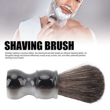 Pędzel do golenia Profesjonalna miękka syntetyczna szczotka do brody F0