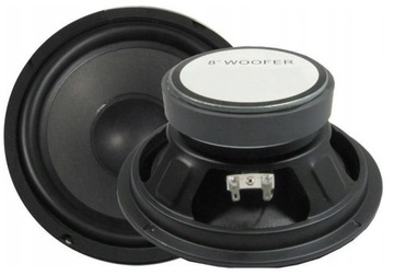 Głośnik basowy woofer membrana papier gumowe zawieszenie 203mm/8 Ohm/120W