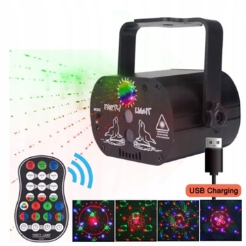 60 УЗОРОВ RGB ДИСКО-СВЕТ ЛАЗЕР RGB Рождество