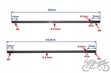 ШТИФТ ЦИЛИНДРА 156FMI ДВИГАТЕЛЬ КОМПЛЕКТ 4 ШТ.